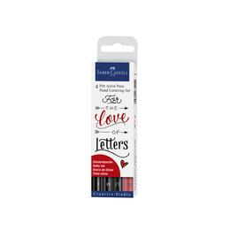 Ensemble de feutres Pitt Artist Lettering noir 4x