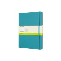 Carnet de notes collection Classic Turquoise, Extra Large, Page blanche, Couverture rigide