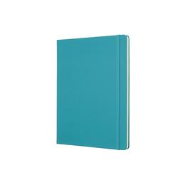 Carnet de notes collection Classic Turquoise, Extra Large, Page blanche, Couverture rigide