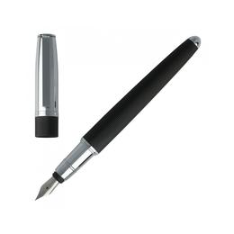 Stylo-plume Illusion Classic, argent et noir