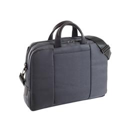 Easy + Dark gray double compartment briefcase with laptop and ipad pockets