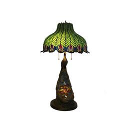 Lampe de table d'inspiration Tiffany PEACOCK