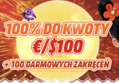 100 Darmowych Spinów za pierwszy depozyt w Bob Casino