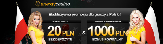 20 zł na darmowe spiny bez depozytu w energy casino