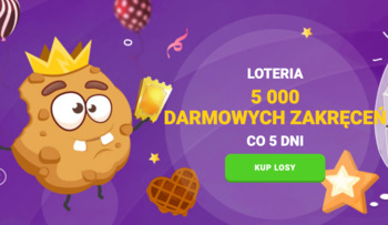 5 000 darmowych obrotów co 5 dni w Cookie casino