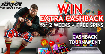 Cashback i 100 free spinów w kajot kasyno
