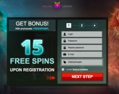 Darmowe Spiny bez depozytu w Malina Casino