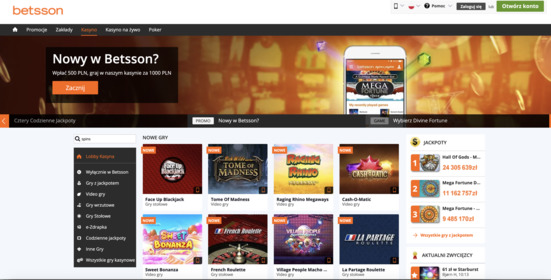free spins w betsson na freespins.pl