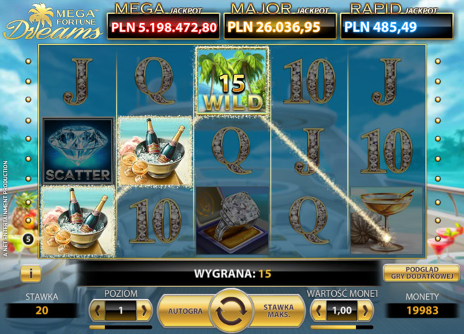 Gra hazardowa Mega Fortune Dreams