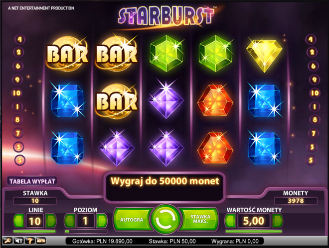Gra hazardowa Starburst