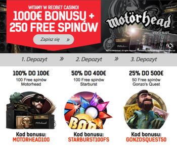 Kasyno bonus i darmowe spiny w RedBet